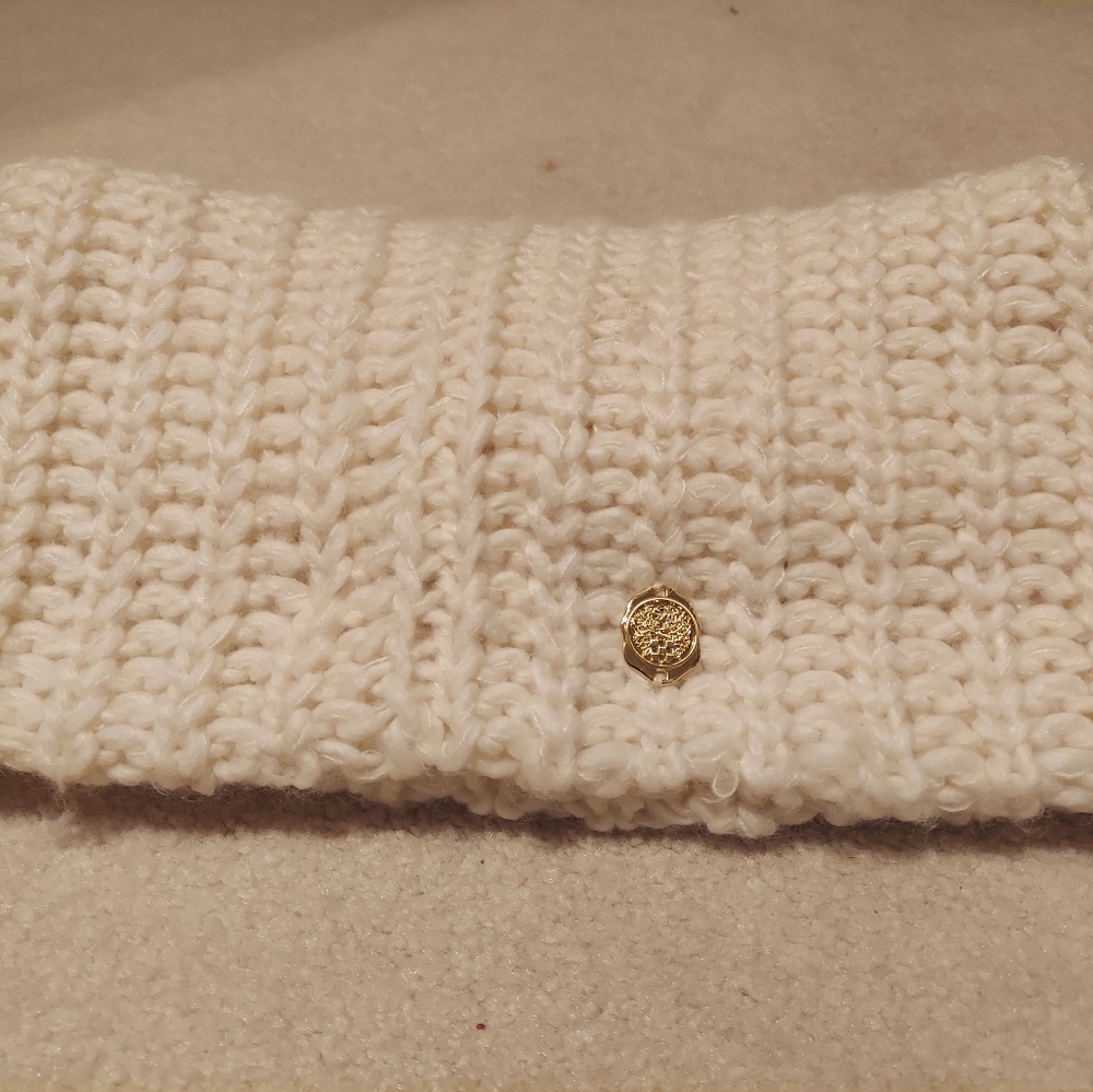 Cream coloured infinity scarf
